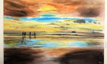 Original Beach Painting by Ben Chin