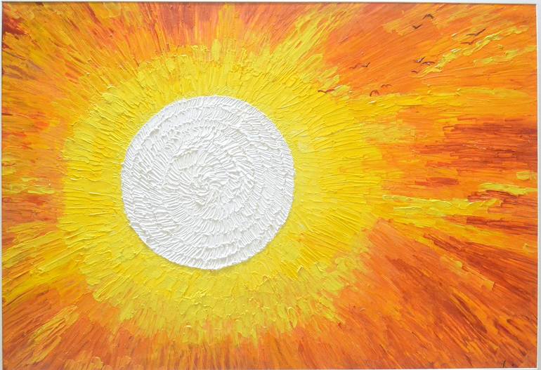 The Blazing Sun Painting by Subha Sreenivasan Saatchi Art