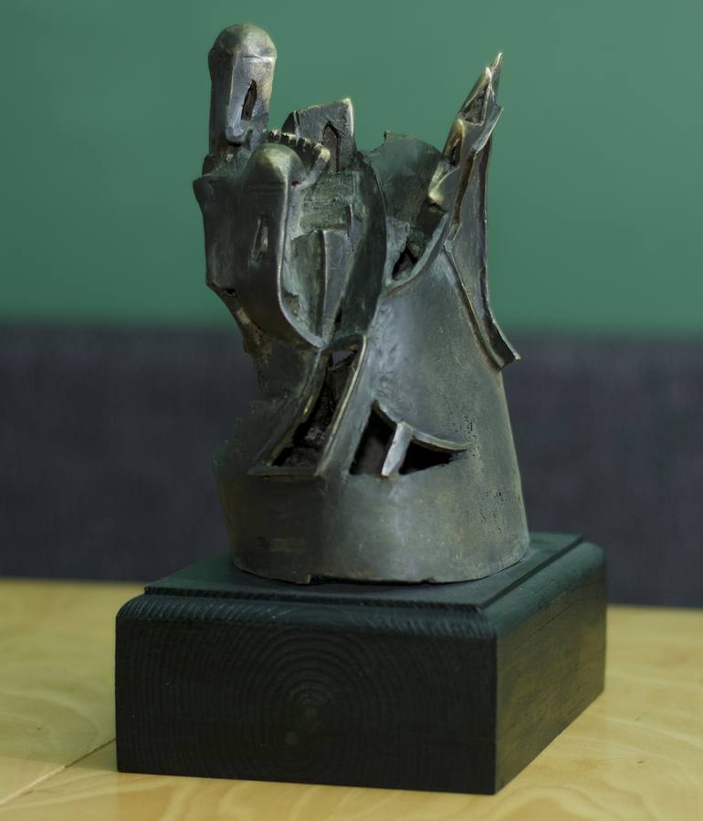 Original Folk Abstract Sculpture by Teodor Trifonov