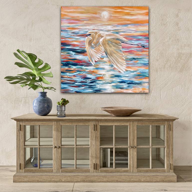 Original Impressionism Nature Painting by Linda Olsen