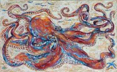 Print of Impressionism Seascape Paintings by Linda Olsen