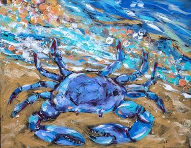 Print of Impressionism Beach Paintings by Linda Olsen