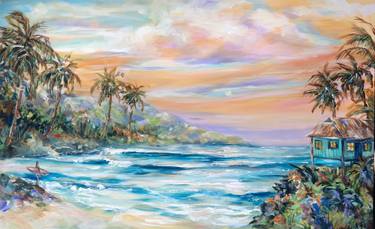 Original Impressionism Seascape Paintings by Linda Olsen