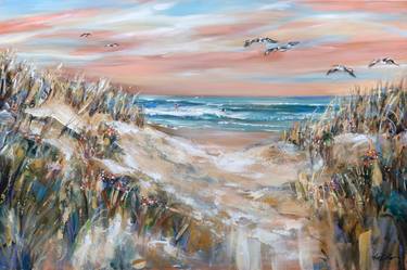 Original Impressionism Beach Paintings by Linda Olsen