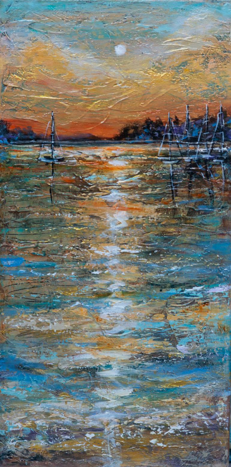 Sailing Away Painting by Linda Olsen | Saatchi Art India