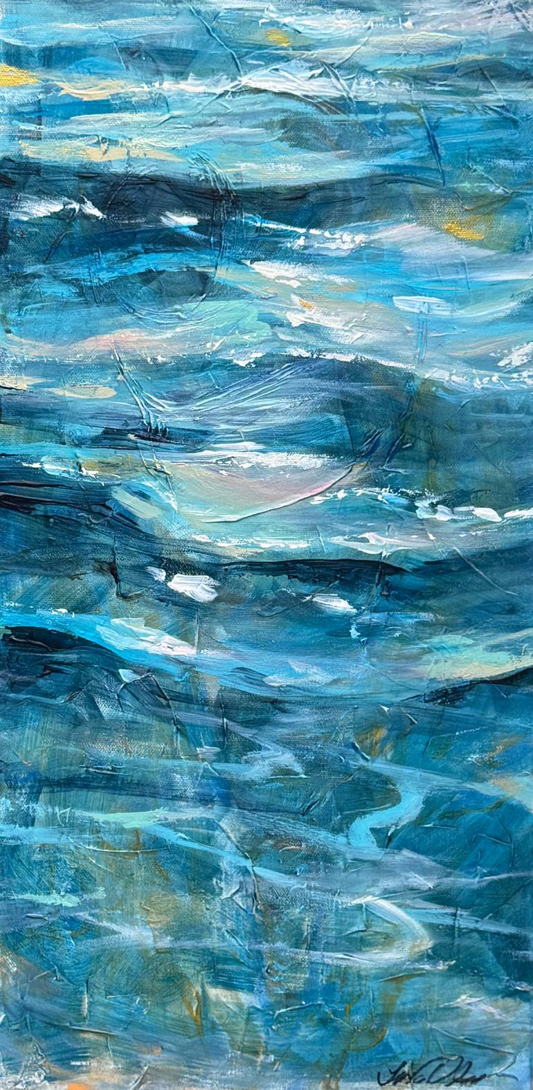 Slumbering Mermaid Painting by Linda Olsen | Saatchi Art