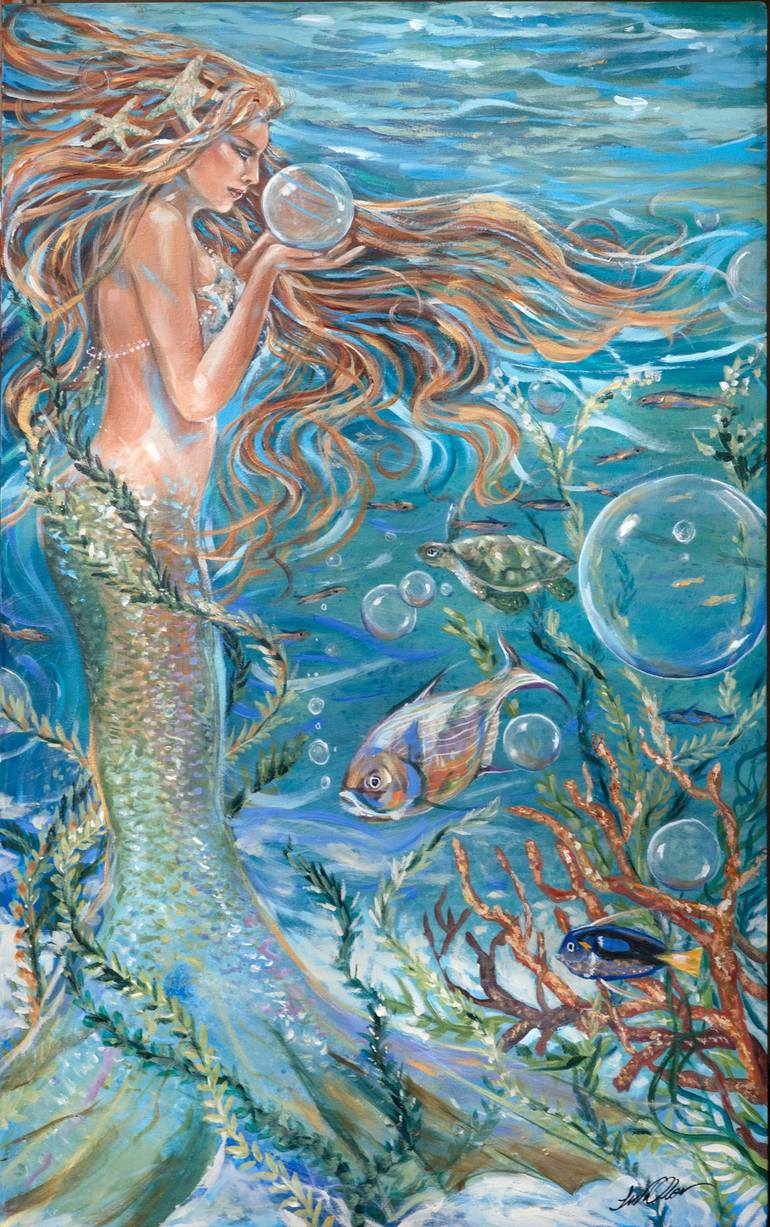 Original Expressionism Fantasy Paintings by Linda Olsen