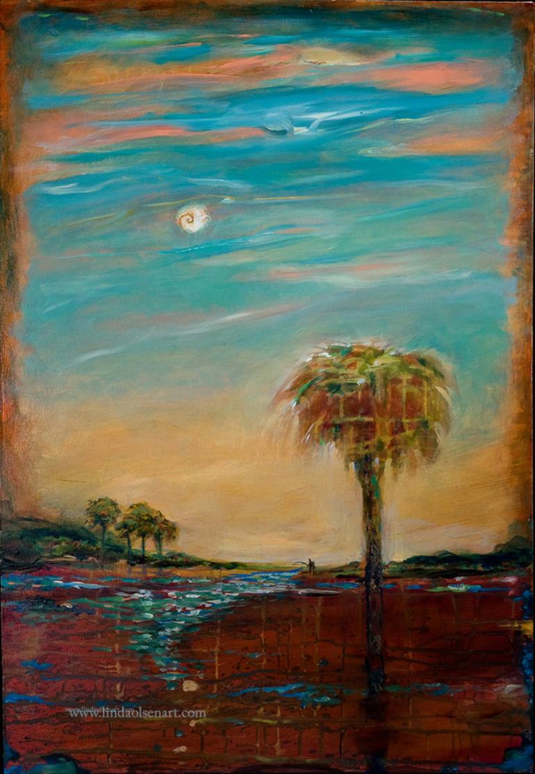 Gone Fishing Painting by Linda Olsen | Saatchi Art