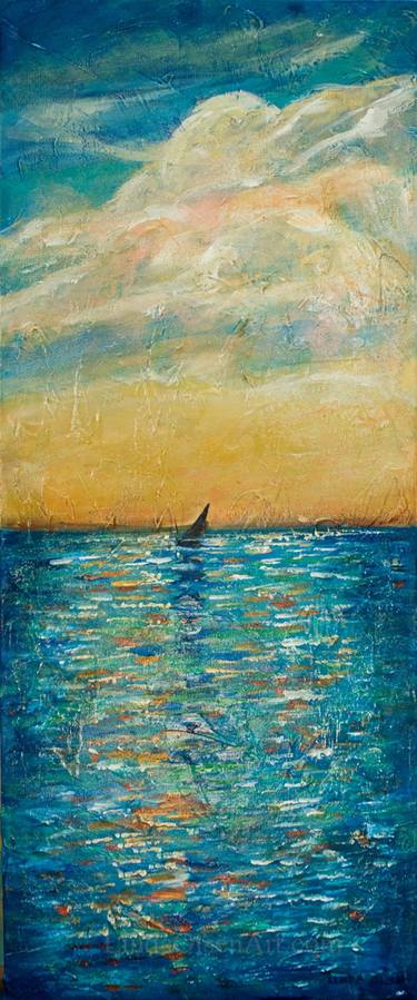 Original Conceptual Sailboat Paintings by Linda Olsen