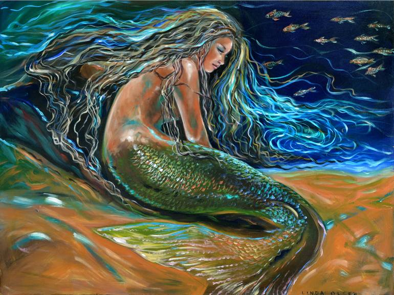 Original Art Deco Fantasy Paintings by Linda Olsen