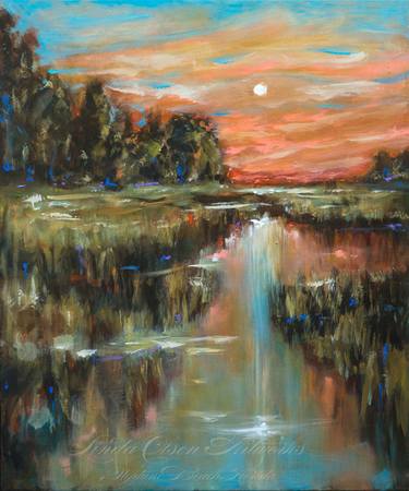 Original Expressionism Landscape Paintings by Linda Olsen