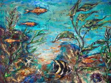 Print of Seascape Paintings by Linda Olsen
