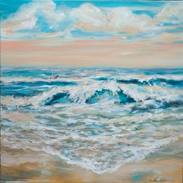 Original Conceptual Seascape Paintings by Linda Olsen
