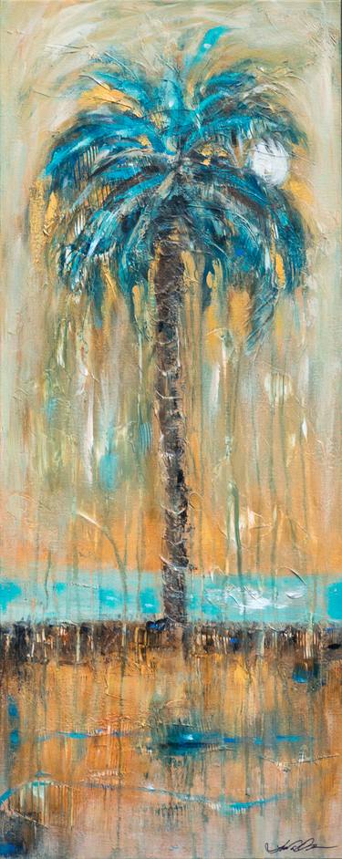Palm with Teal River thumb