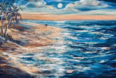 Original Conceptual Beach Paintings by Linda Olsen