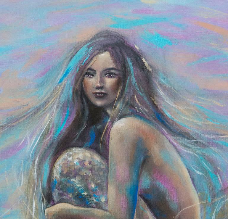 Original Figurative Beach Painting by Linda Olsen