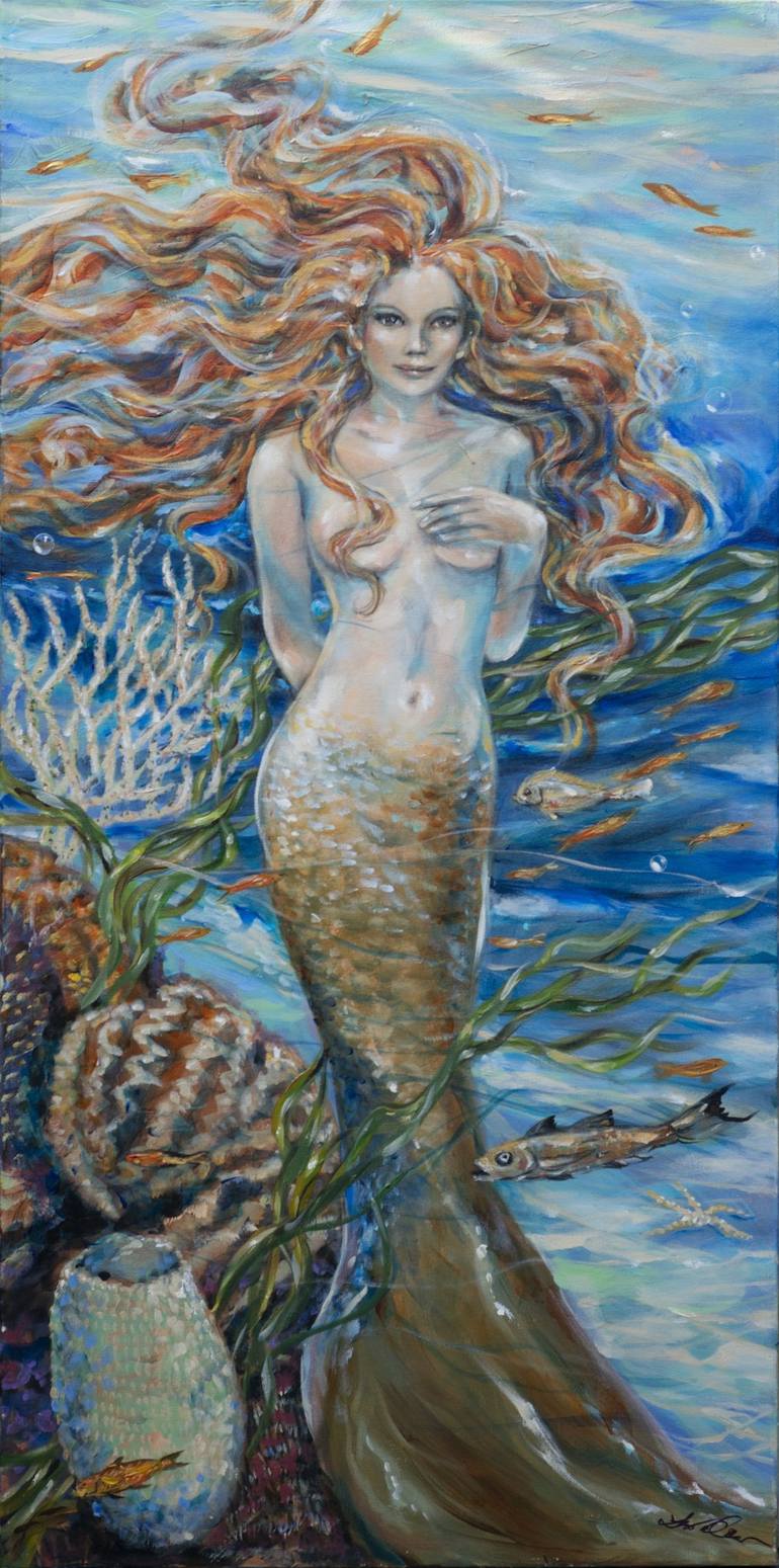 Original Figurative Fantasy Paintings by Linda Olsen