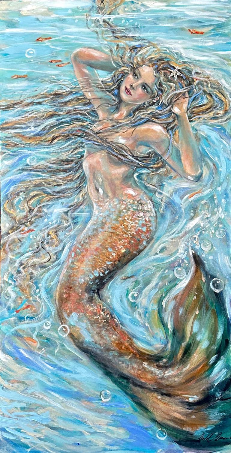 Original Expressionism Fantasy Paintings by Linda Olsen