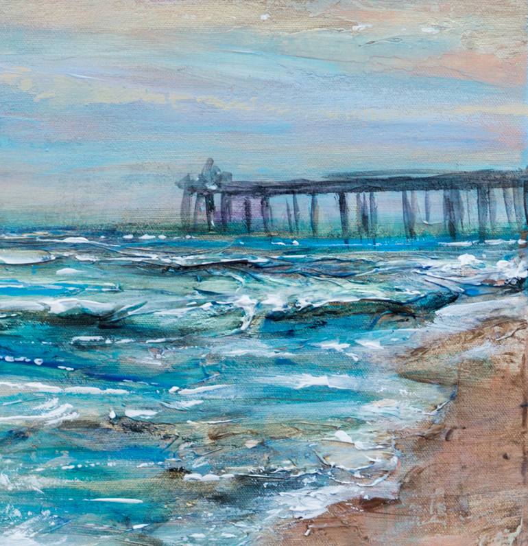 Original Beach Painting by Linda Olsen
