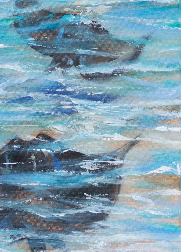 Original Expressionism Water Painting by Linda Olsen