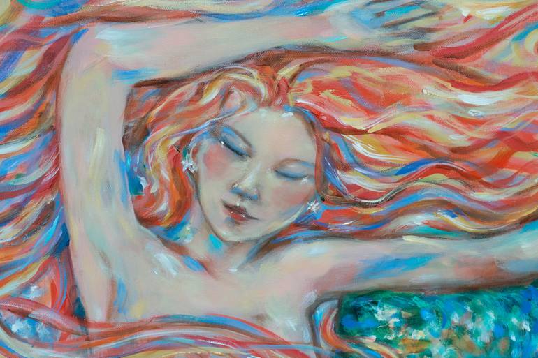 Original Expressionism Fantasy Painting by Linda Olsen