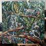 on easel