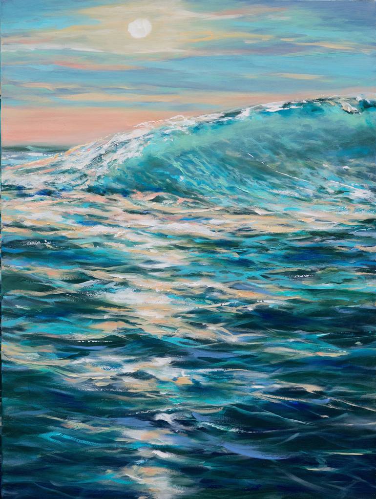 Original Expressionism Water Painting by Linda Olsen