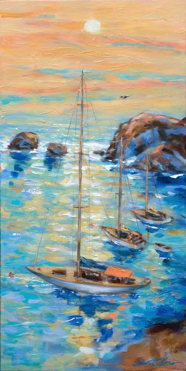 Original Sailboat Paintings by Linda Olsen