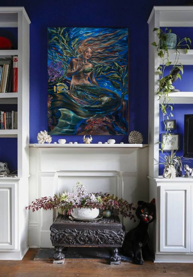 Original Figurative Fantasy Painting by Linda Olsen