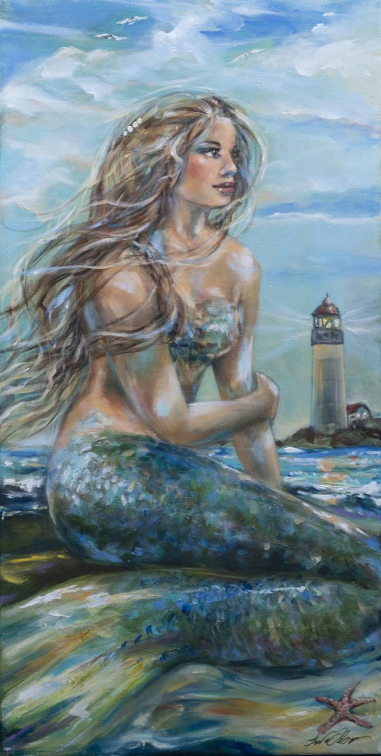 Original Figurative Fantasy Paintings by Linda Olsen