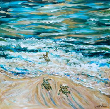 Original Impressionism Beach Paintings by Linda Olsen