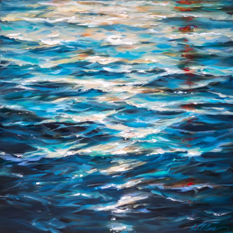 Water Reflections Painting By Linda Olsen Saatchi Art
