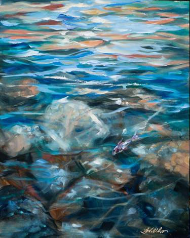 Print of Water Paintings by Linda Olsen