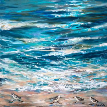 Original Impressionism Beach Paintings by Linda Olsen