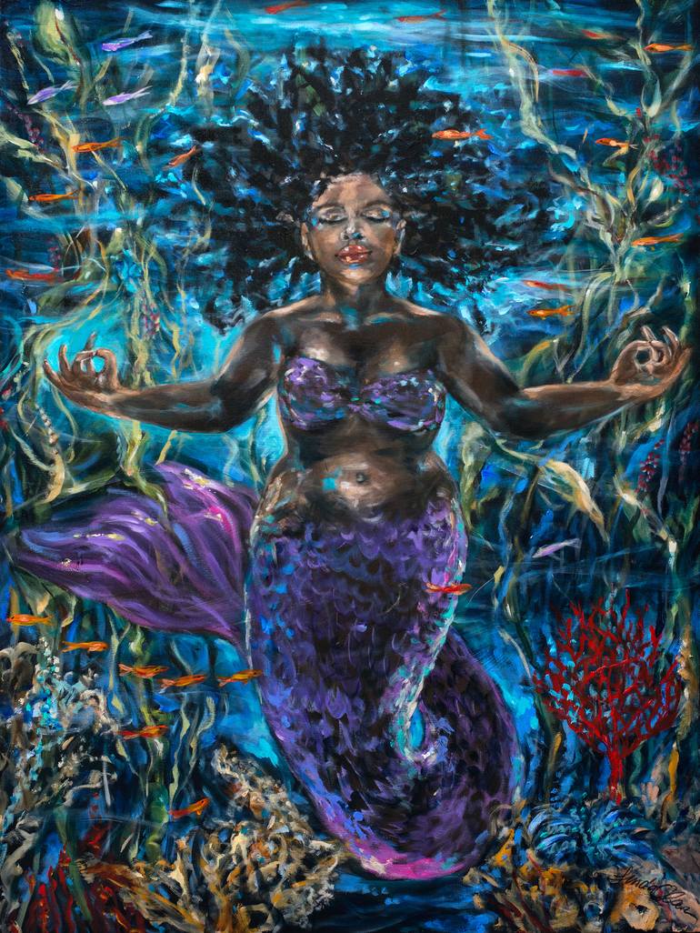 Original Expressionism Fantasy Paintings by Linda Olsen
