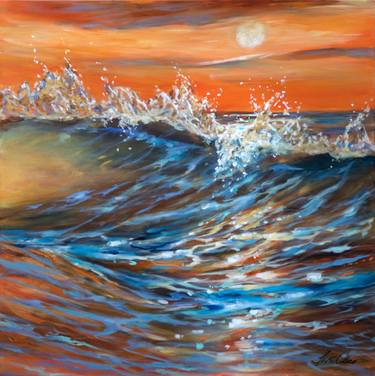 Original Impressionism Seascape Paintings by Linda Olsen