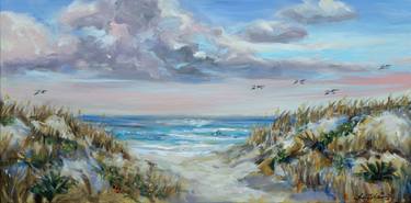 Print of Beach Paintings by Linda Olsen