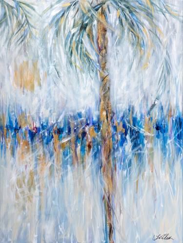 Original Abstract Expressionism Beach Paintings by Linda Olsen