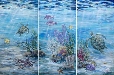 Original Impressionism Fish Paintings by Linda Olsen