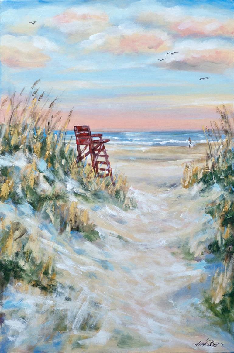 Sherbert Sunrise | Jersey Shore lifeguard chair