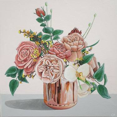 Original Floral Painting by Cansu Porsuk Rossi