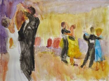 Original Figurative Performing Arts Paintings by Andrea Goldsmith