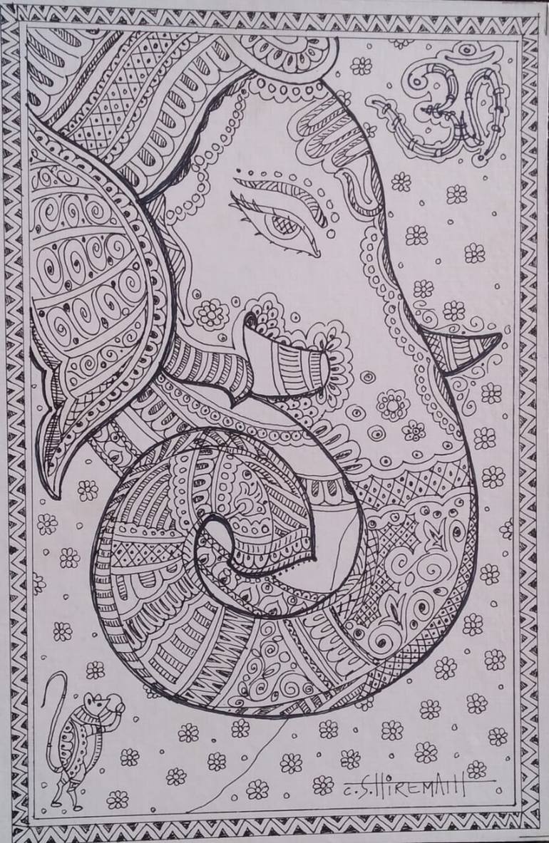 Lord Ganesh Picture Drawing - Drawing Skill-saigonsouth.com.vn