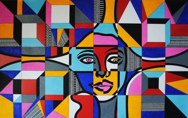 Original Cubism Fantasy Paintings by ALDYN Alexander