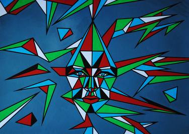 Original Modern Geometric Paintings by ALDYN Alexander