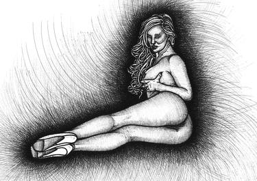 Original Figurative Erotic Drawings by ALDYN Alexander