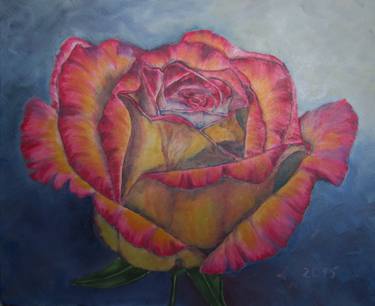 Print of Fine Art Floral Paintings by Lilita Narņicka