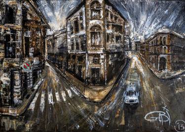 Print of Expressionism Architecture Paintings by Gabriela Fussa