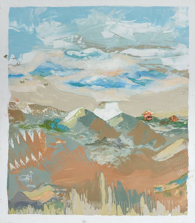 Print of Abstract Landscape Paintings by Gabriela Fussa