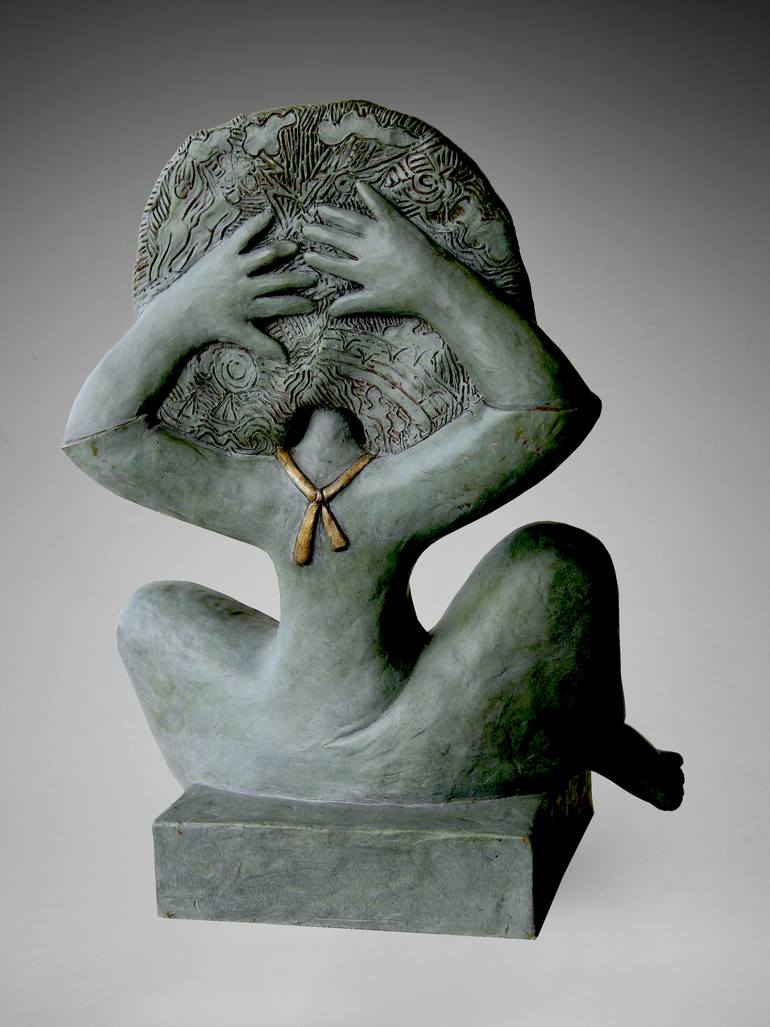 Original Figurative Women Sculpture by Dorit Dornier